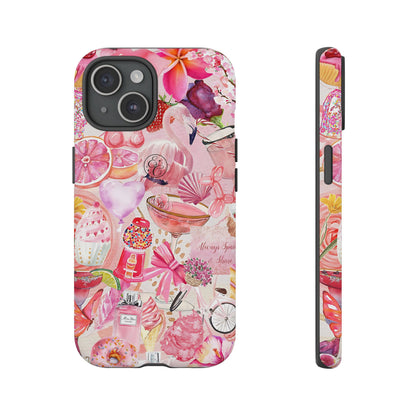 Pink Collage Tough Phone Case