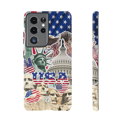 Patriotic USA Collage Tough Phone Case