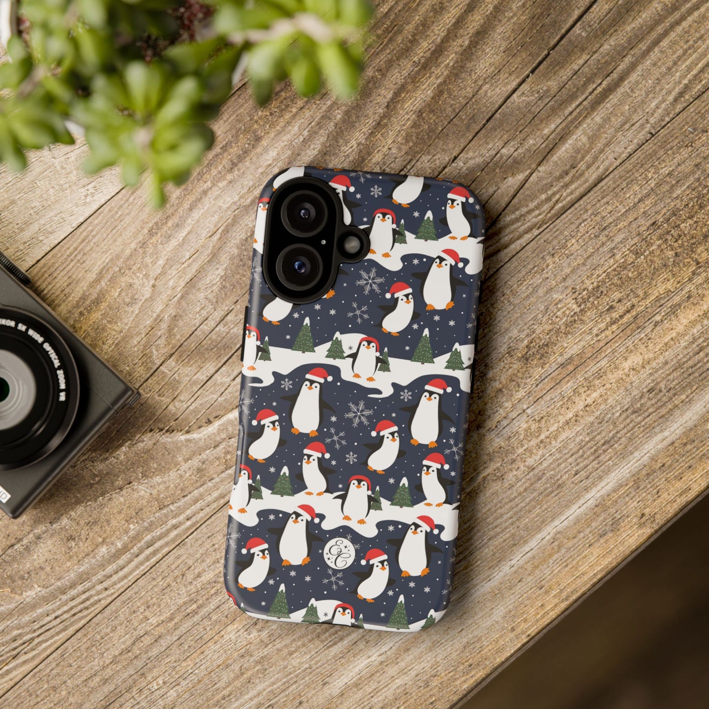 Cute Penguin Christmas Pattern Tough Phone Case