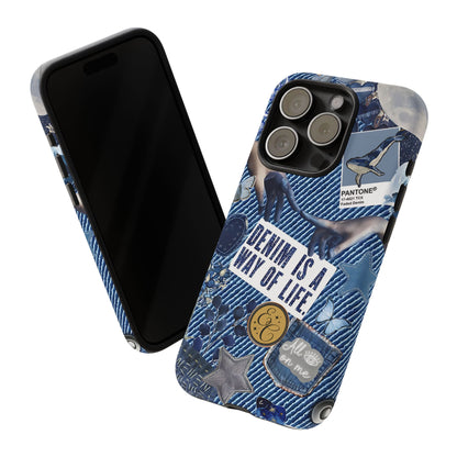 Denim Texture Tough Phone Case