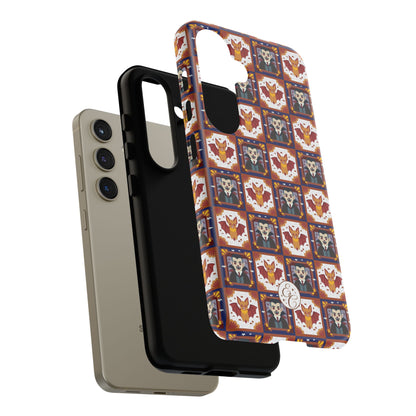 Dracula & Bat Pattern Halloween Phone Case