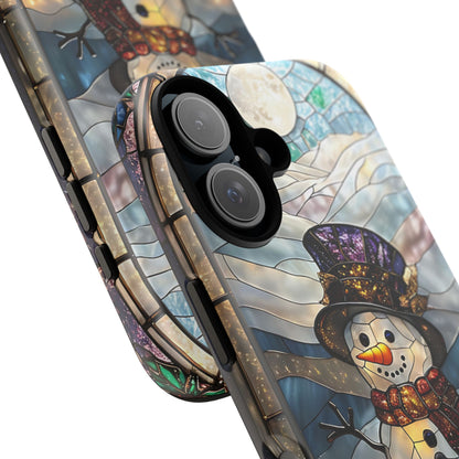 Snowman Stained Glass Phone Case