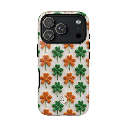 Lucky Shamrock Pattern Tough Phone Case