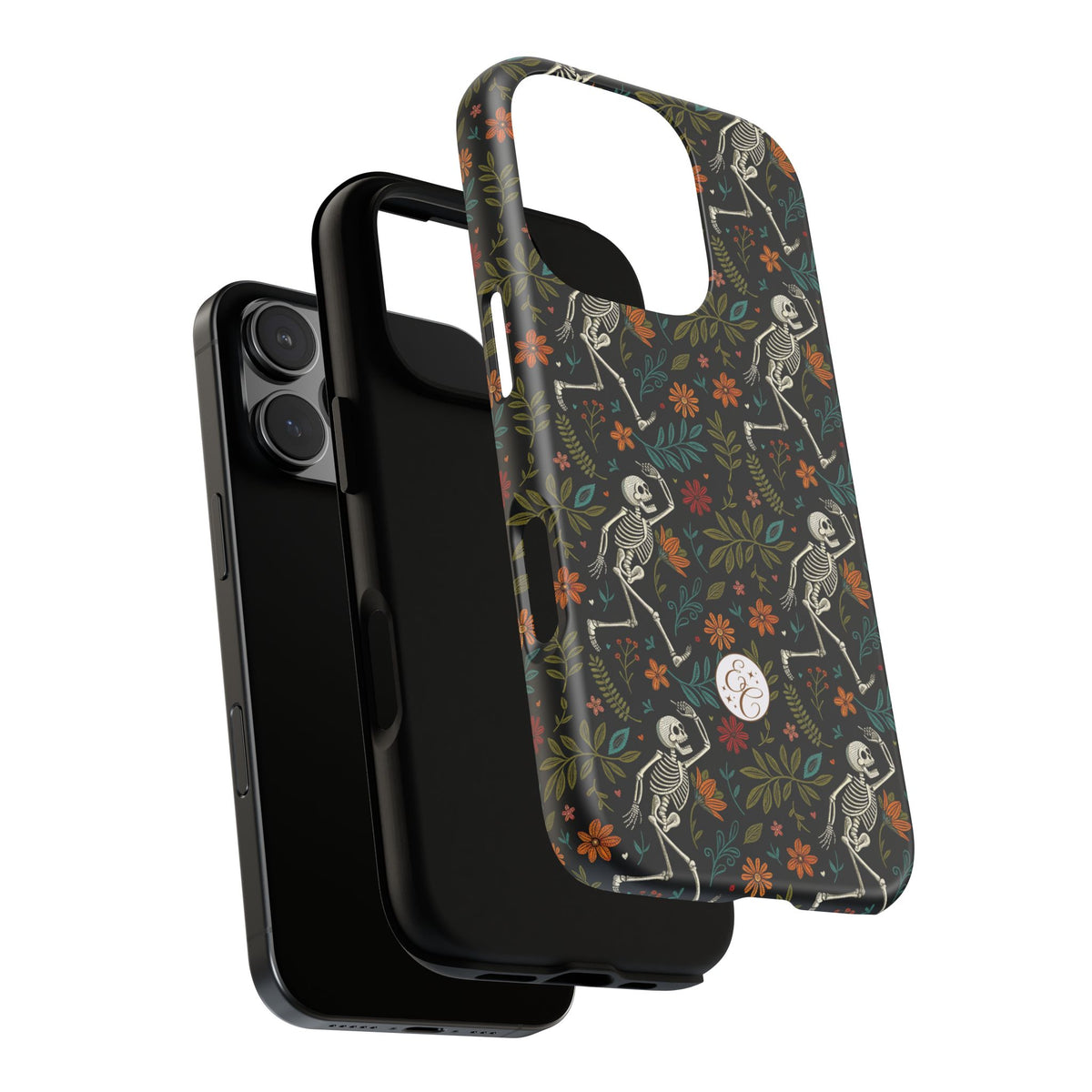Boho Skeleton Pattern Halloween Phone Case