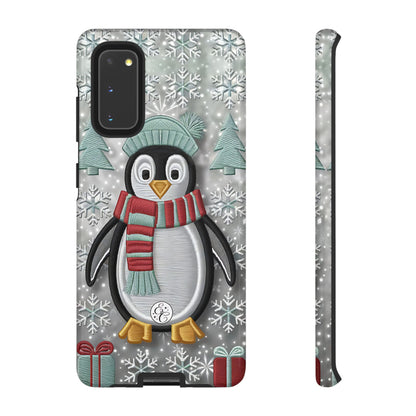 Cute Christmas Penguin Tough Phone Case