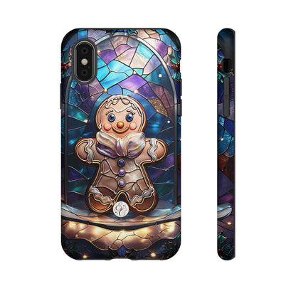 Gingerbread Man Stained Glass Tough Phone Case
