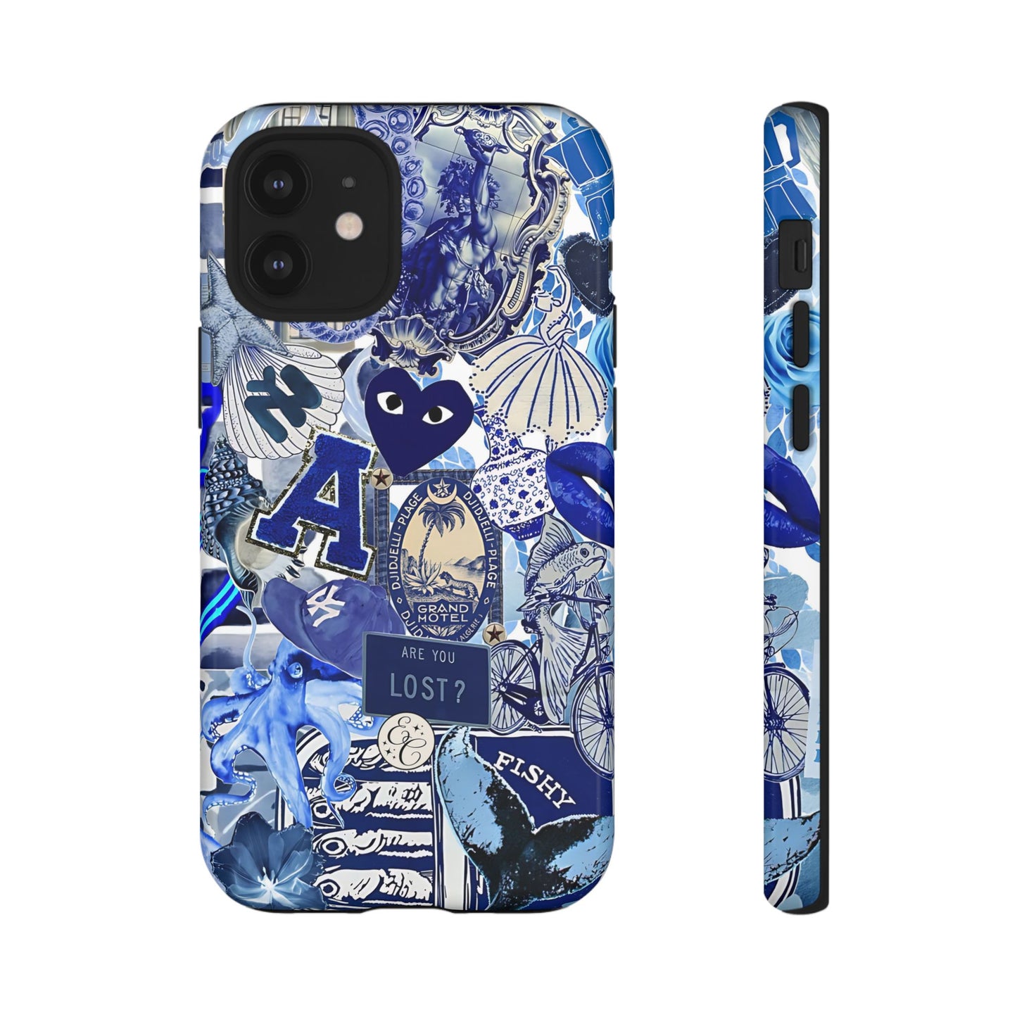 Blue Collage Tough Phone Case