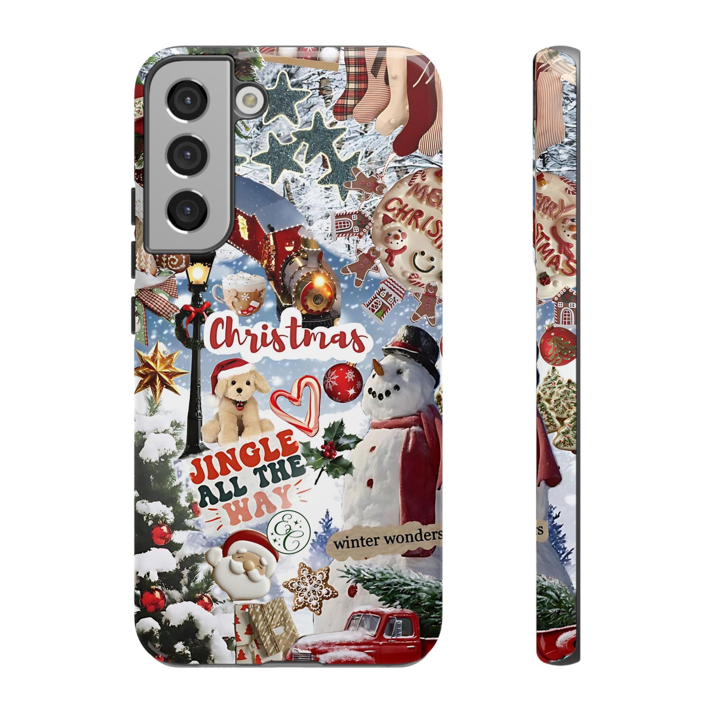 Christmas Holiday Collage Tough Phone Case