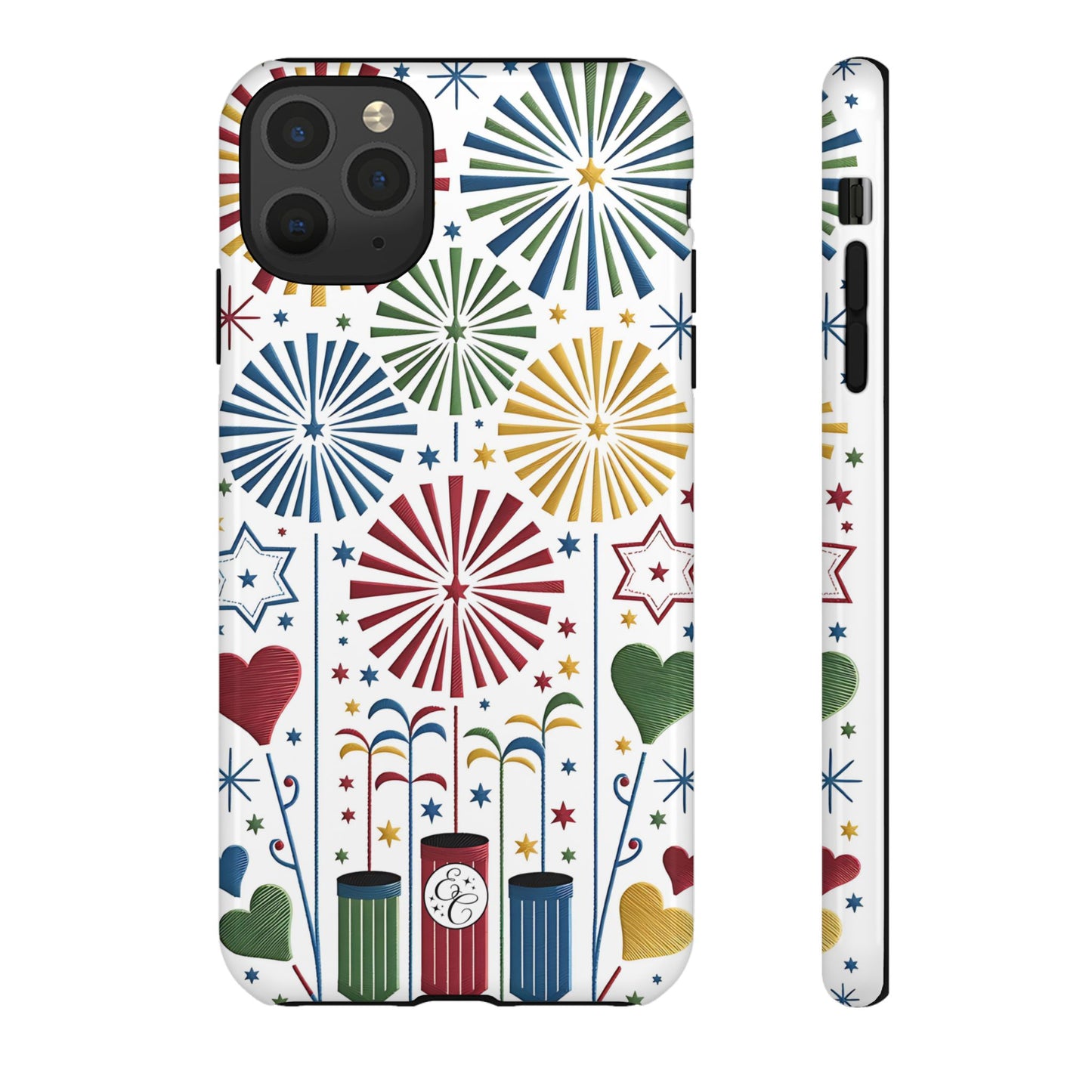 Colorful Fireworks and Stars Tough Phone Case