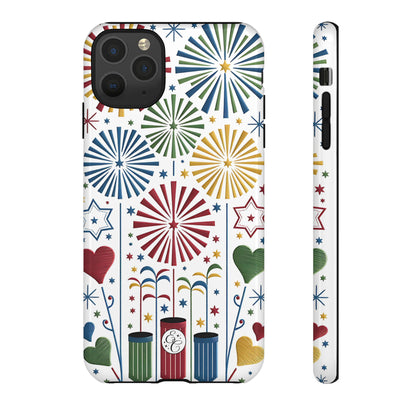 Colorful Fireworks and Stars Tough Phone Case