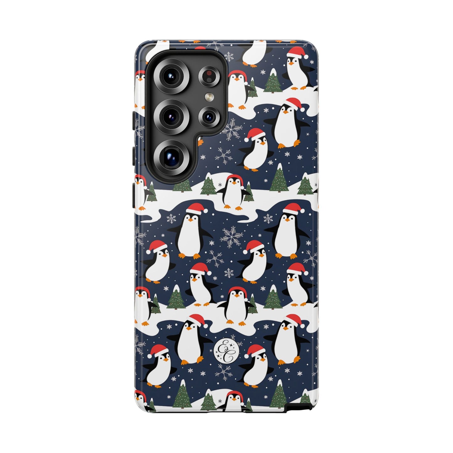 Cute Penguin Christmas Pattern Tough Phone Case