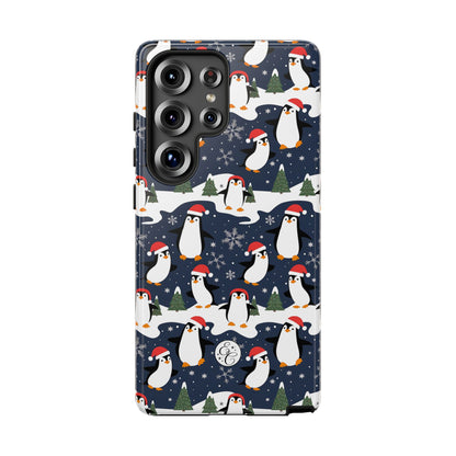 Cute Penguin Christmas Pattern Tough Phone Case