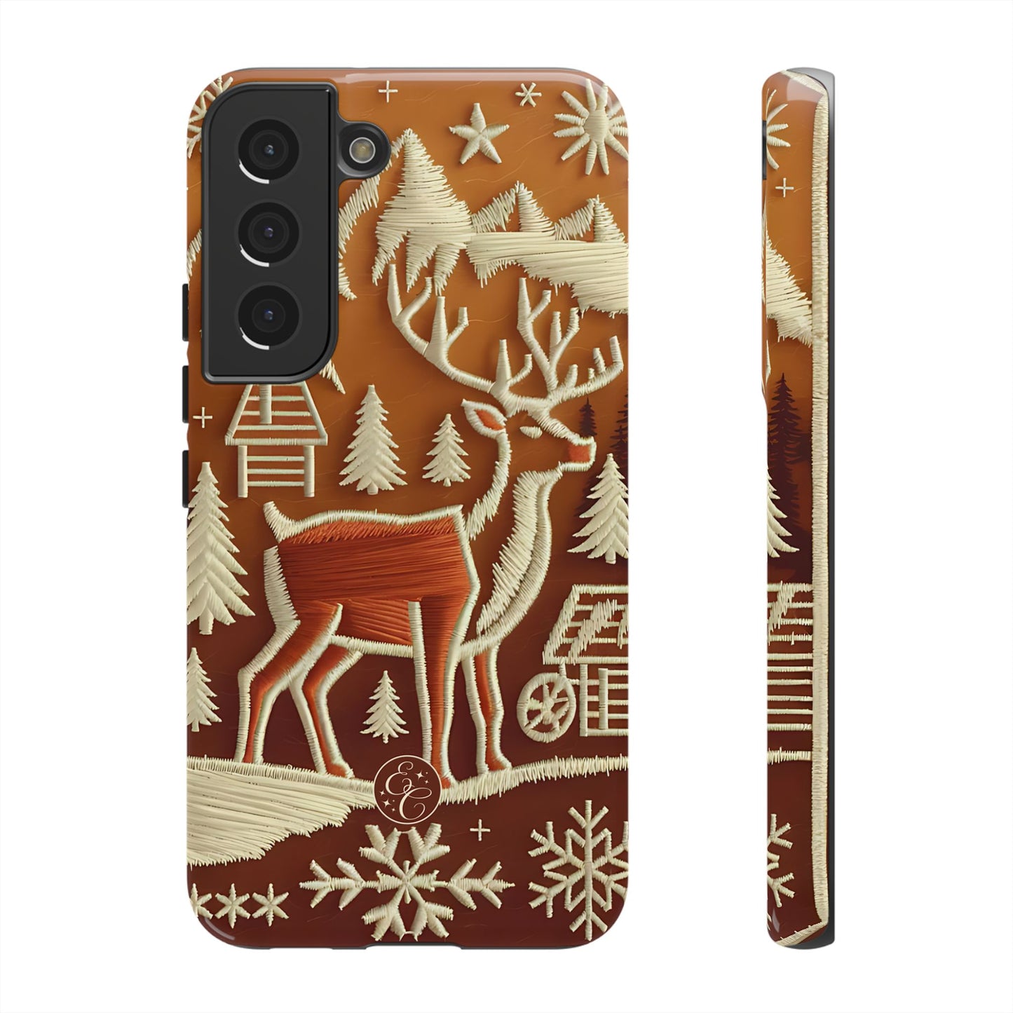 Rustic Reindeer Tough Phone Case