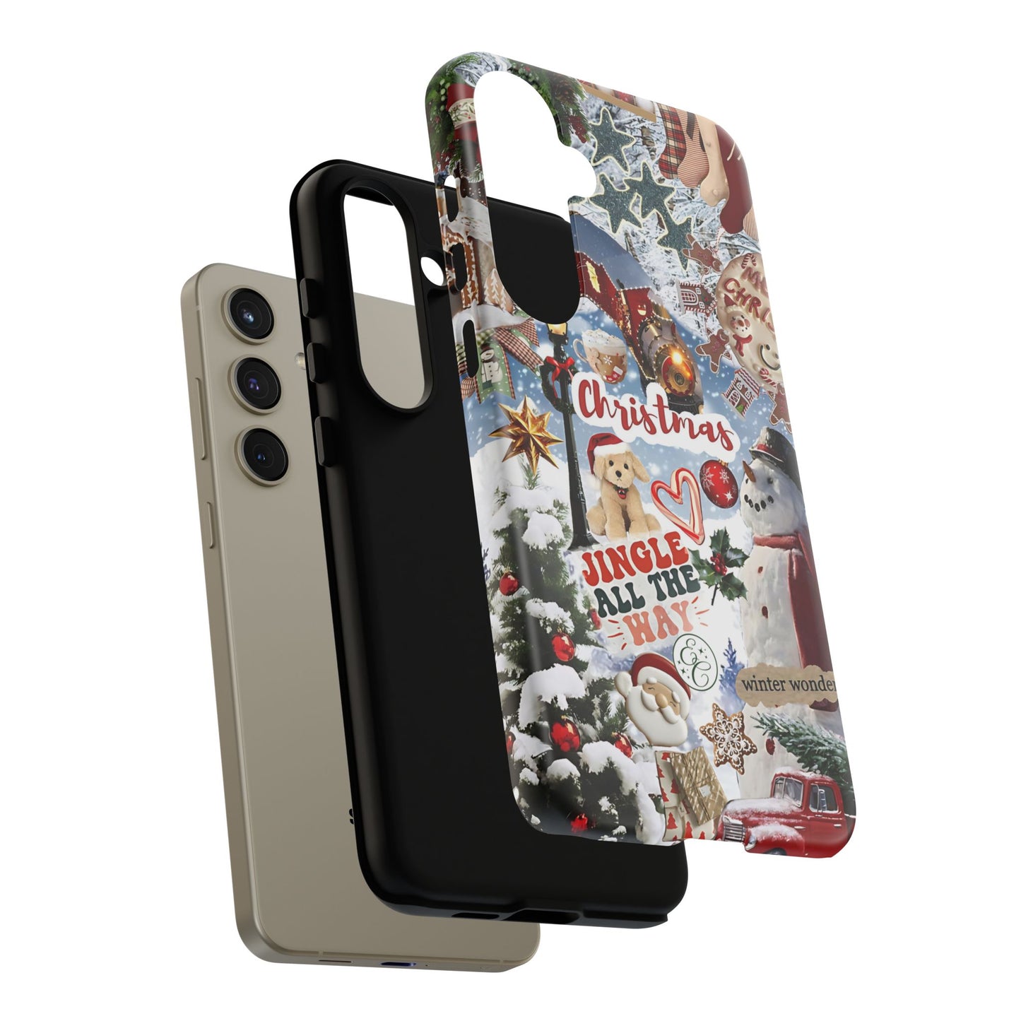 Christmas Holiday Collage Tough Phone Case