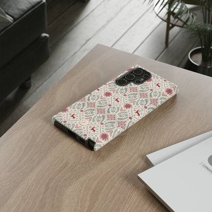 Red Reindeer Christmas Pattern Phone Case
