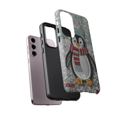 Cute Christmas Penguin Tough Phone Case