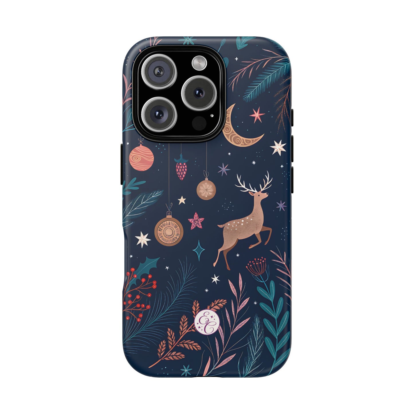 Boho Christmas Reindeer Tough Phone Case