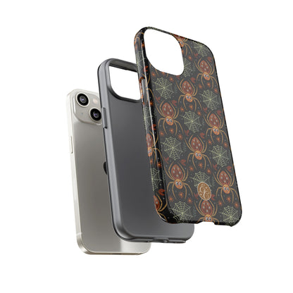 Boho Halloween Spider Pattern Tough Phone Case