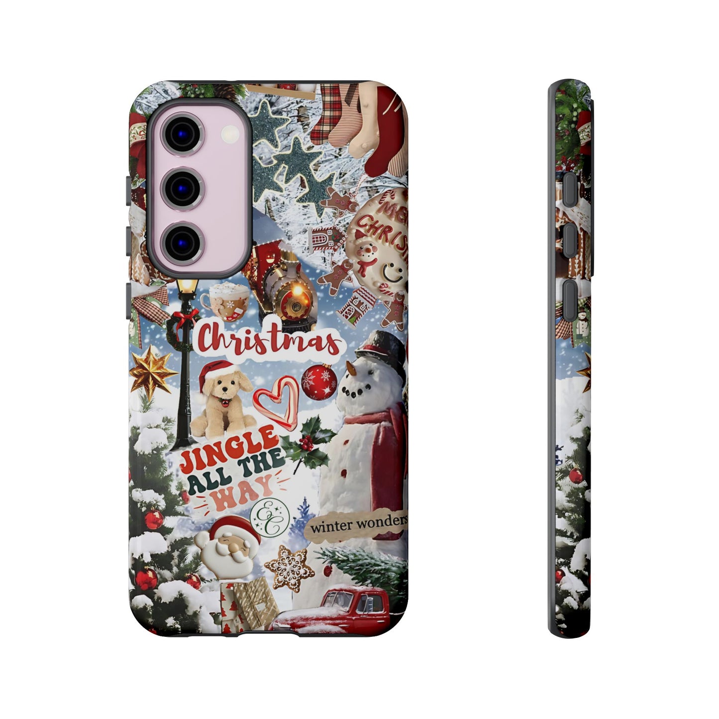 Christmas Holiday Collage Tough Phone Case