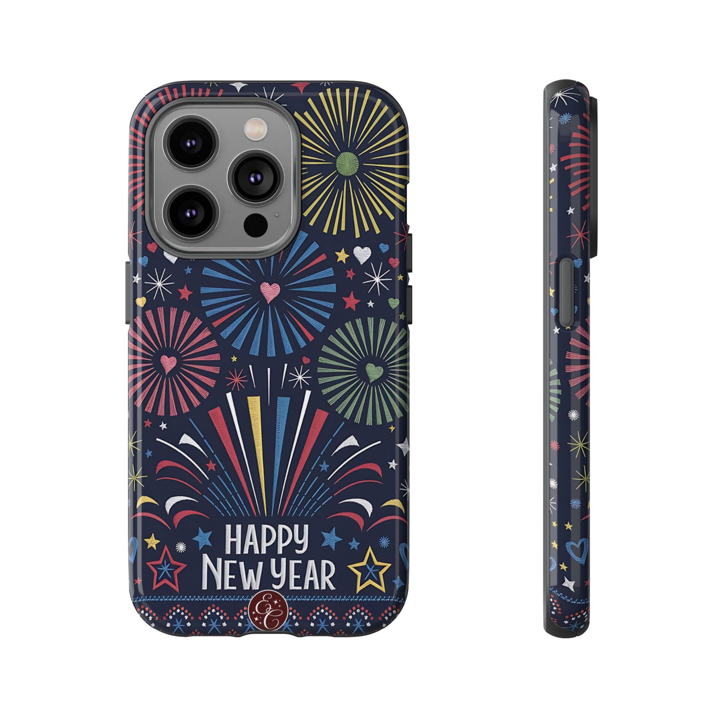 Happy New Year Fireworks Tough Phone Case