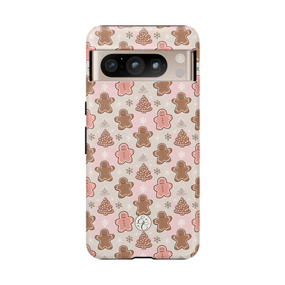 Gingerbread Men & Xmas Tree Pattern Tough Phone Case