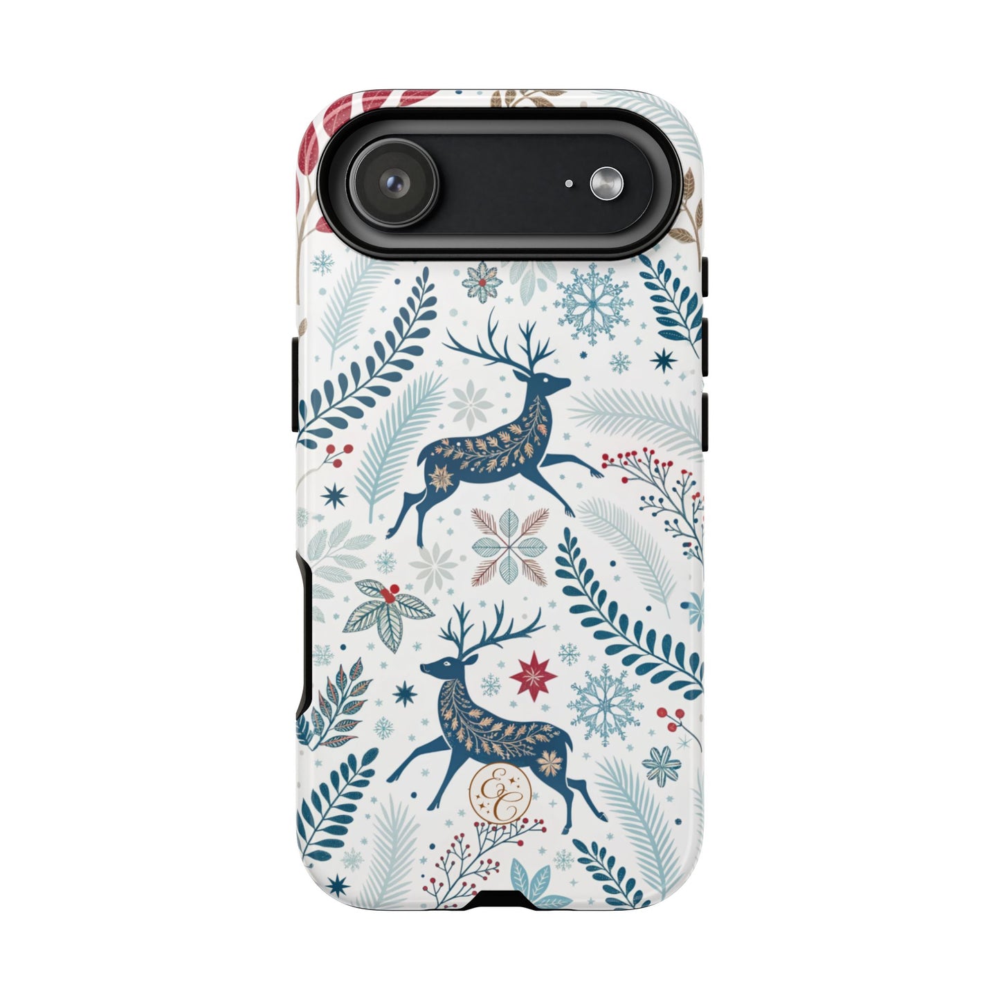 Blue Winter Deer Tough Phone Case