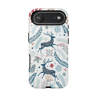 Blue Winter Deer Tough Phone Case