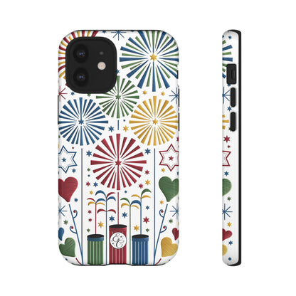 Colorful Fireworks and Stars Tough Phone Case