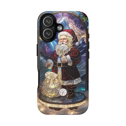 Santa Claus Stained Glass Phone Case