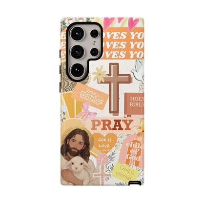 Christian Collage Tough Phone Case