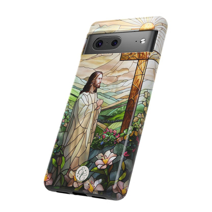 Jesus Stained Glass Tough Phone Case