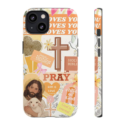 Christian Collage Tough Phone Case