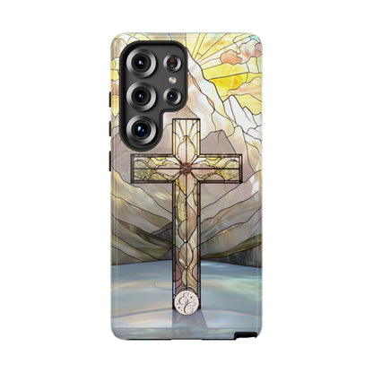 Stained Glass Cross Tough Phone Case