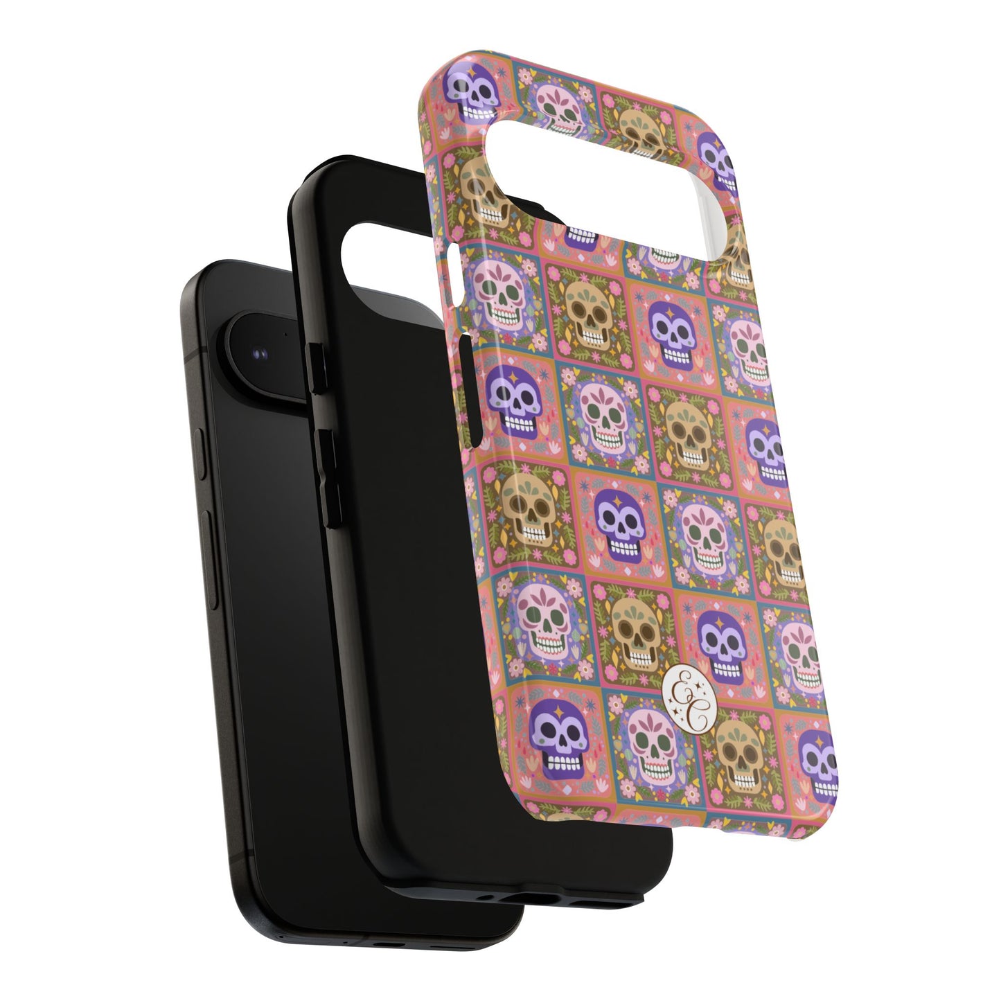 Sugar Skull Pattern Tough Phone Case
