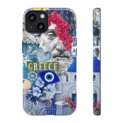 Greek Summer Collage Tough Phone Case