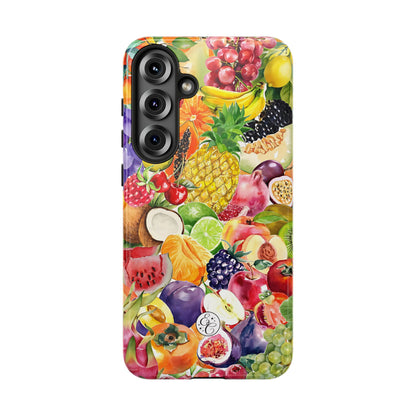 Colorful Fruits Collage Tough Phone Case