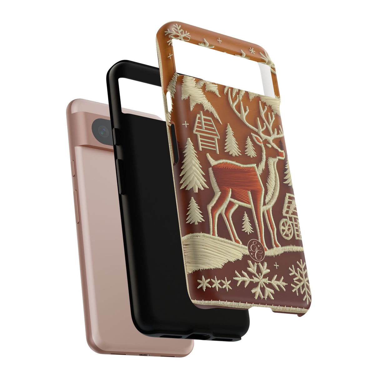 Rustic Reindeer Christmas Phone Case