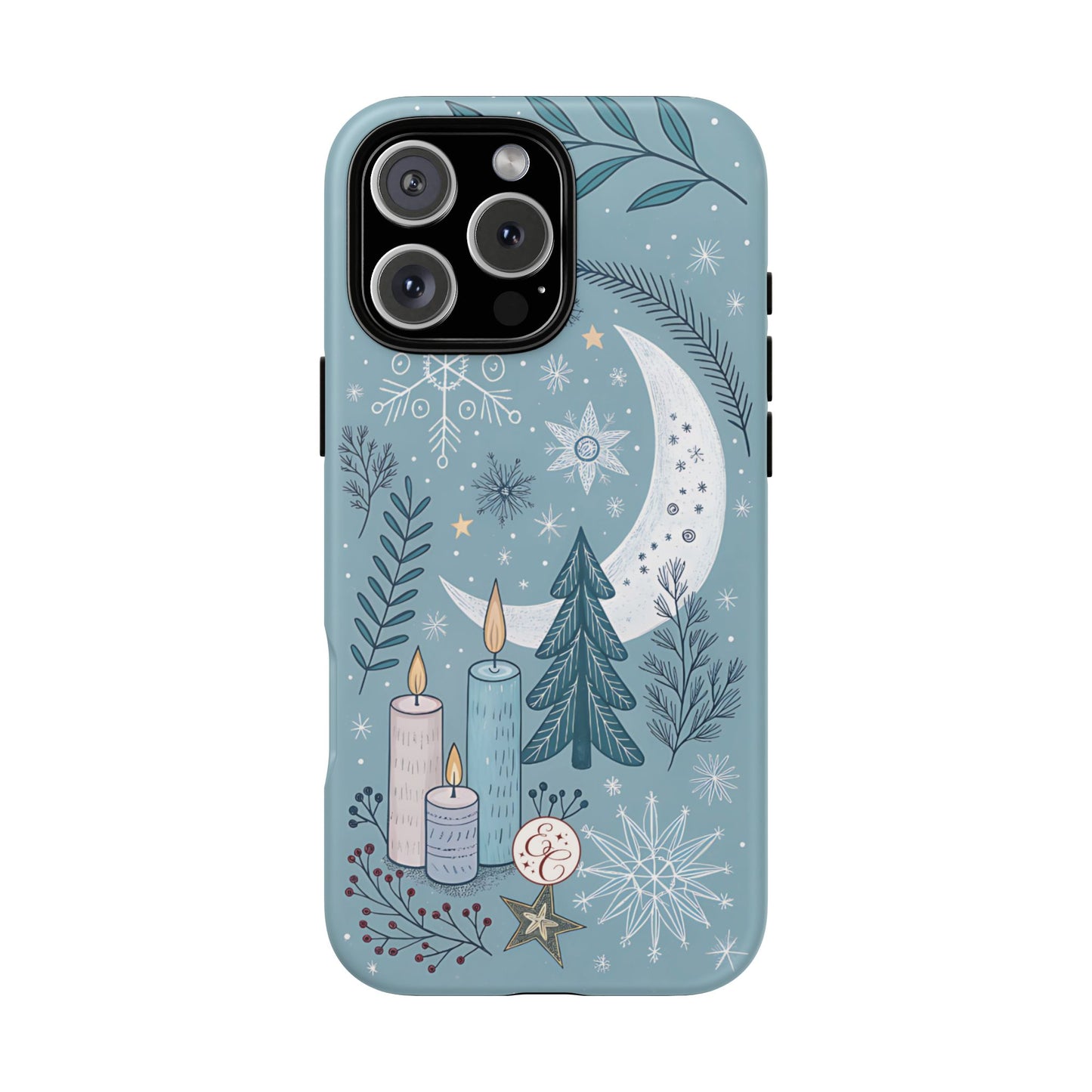 Winter Moon & Candles Tough Phone Case