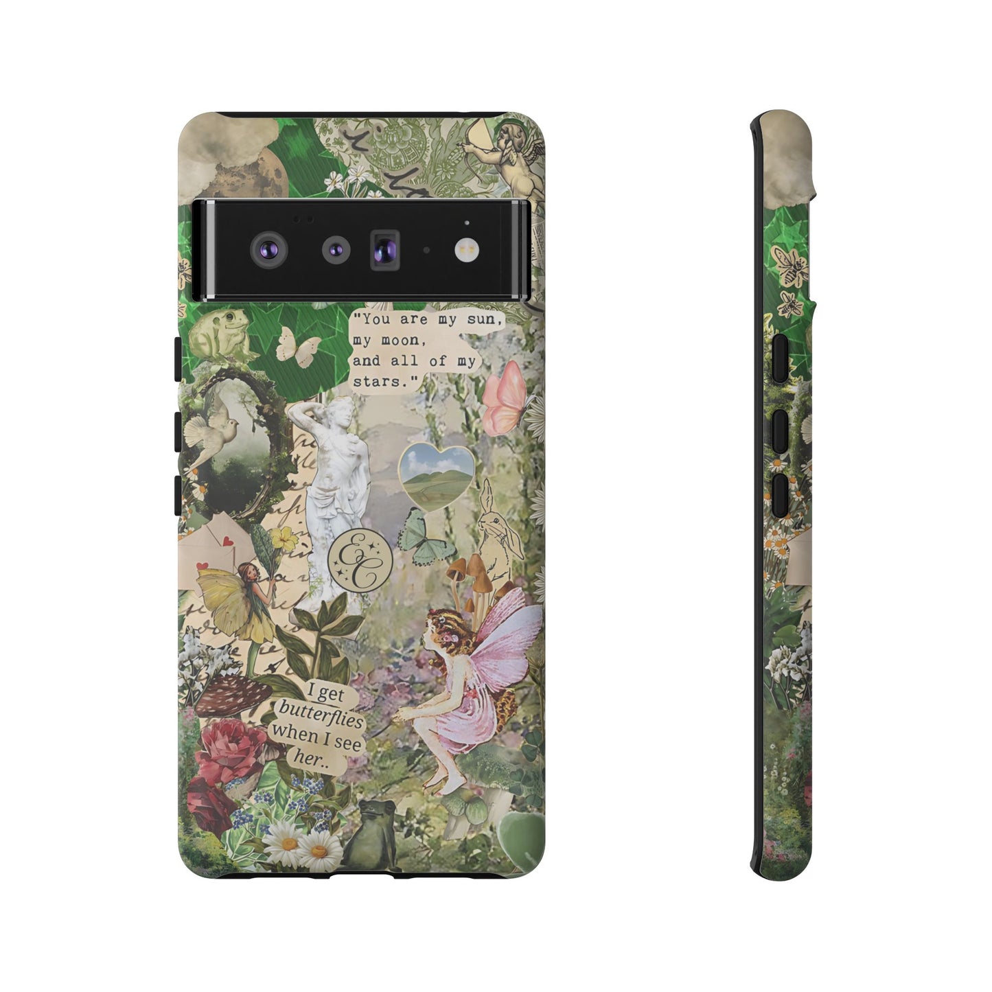 Vintage Botanical Collage Tough Phone Case