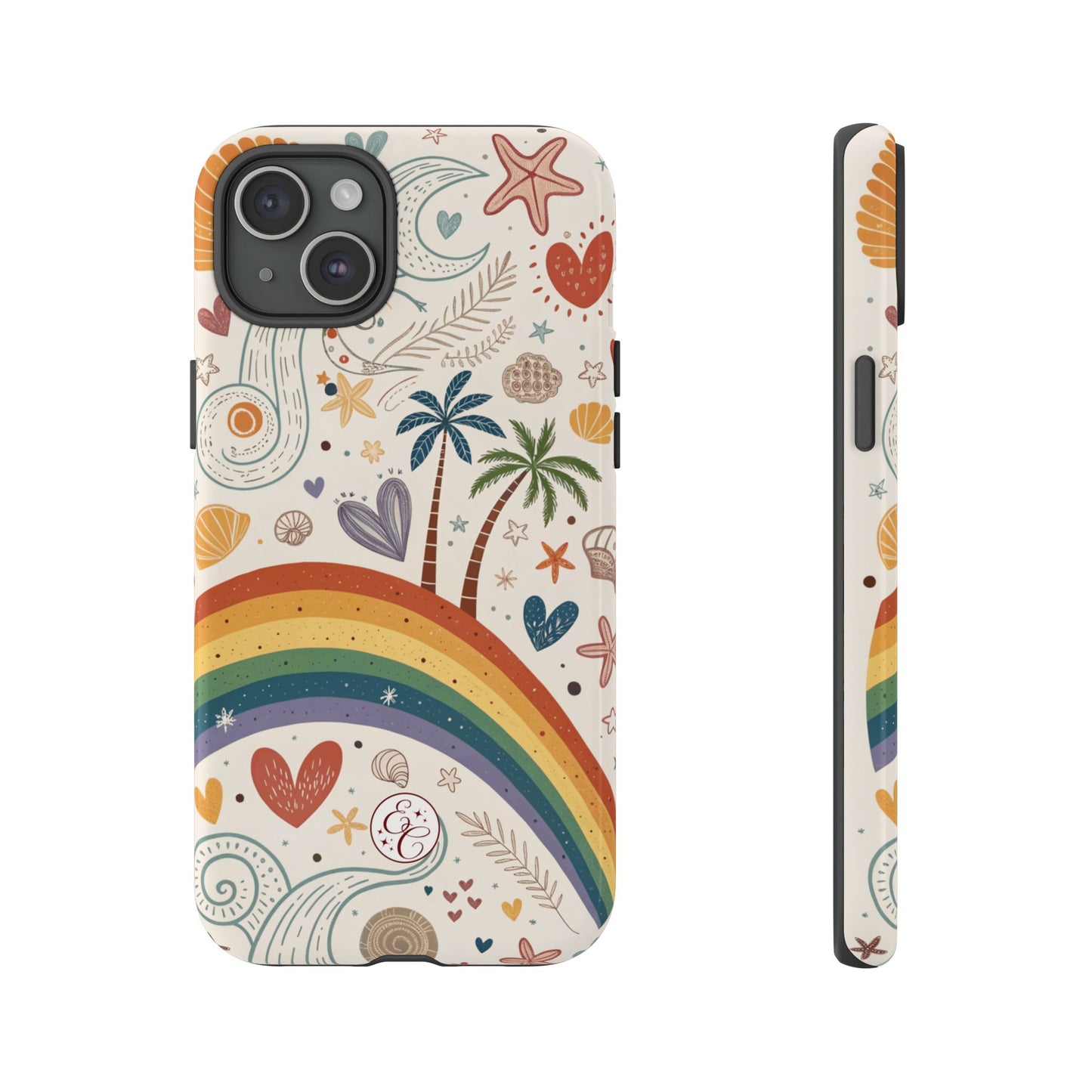 Rainbow Pride Boho Beach Tough Phone Case