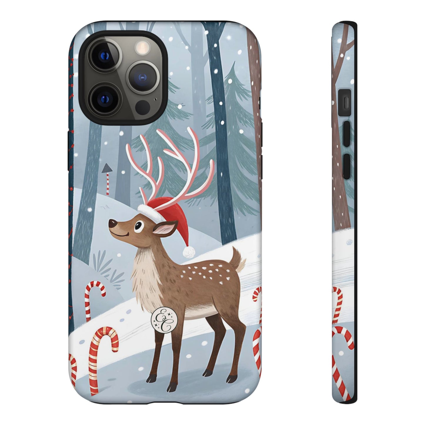 Reindeer in Winter Wonderland Tough Phone Case