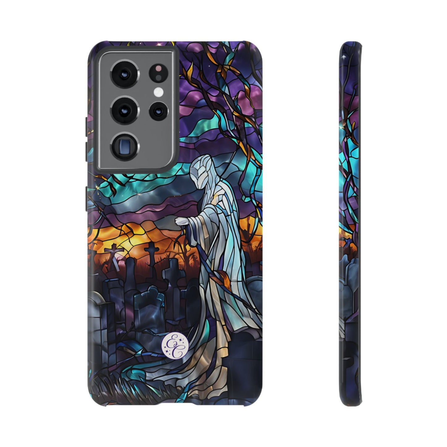Stained Glass Ghost Tough Phone Case
