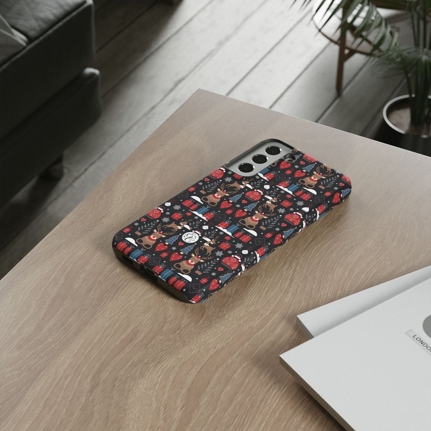 Christmas Holiday Pattern Tough Phone Case