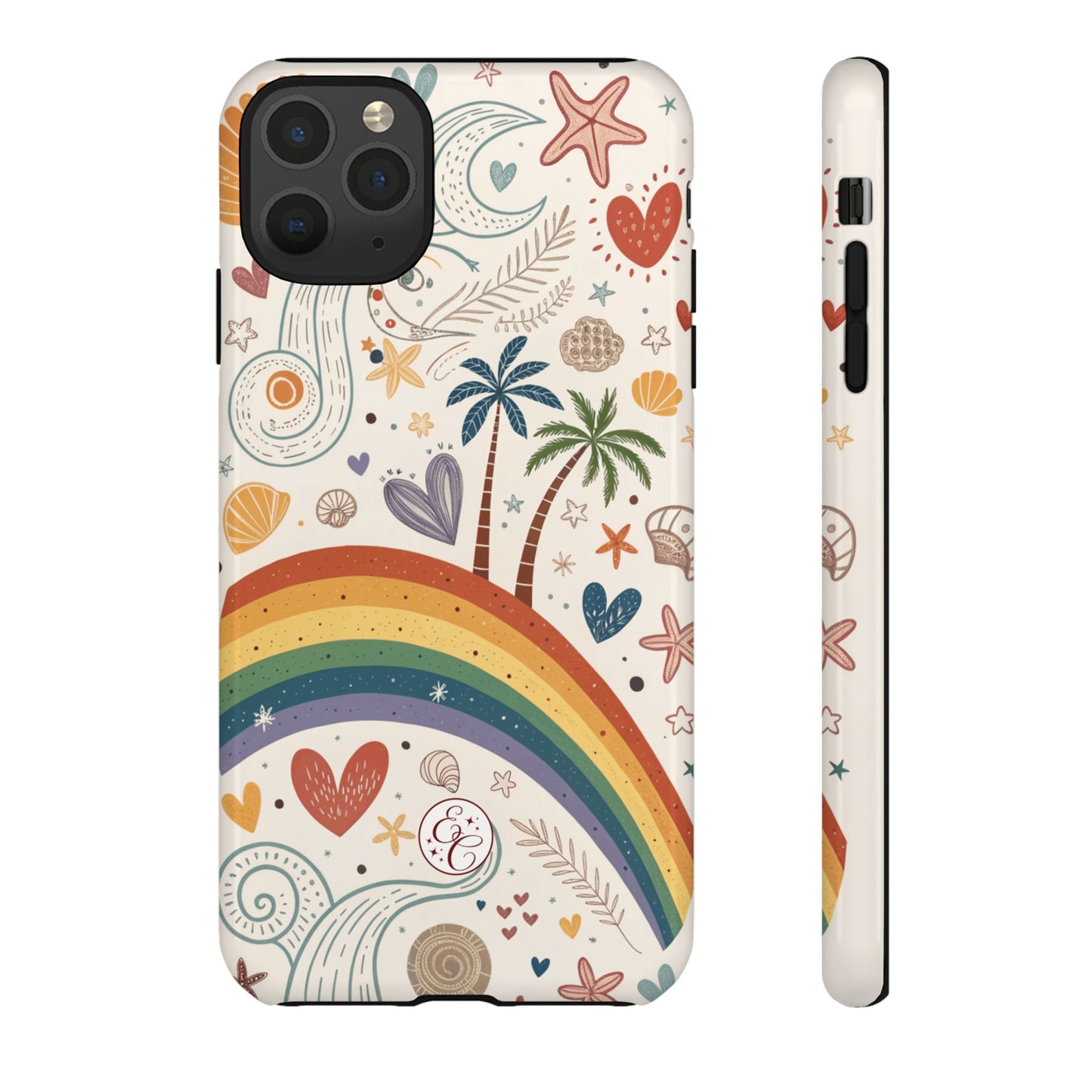 Rainbow Pride Boho Beach Tough Phone Case