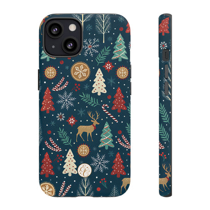 Christmas Holiday Pattern Tough Phone Case