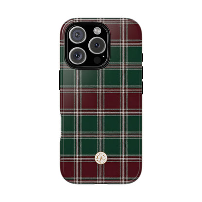 Green & Burgundy Plaid Christmas Phone Case