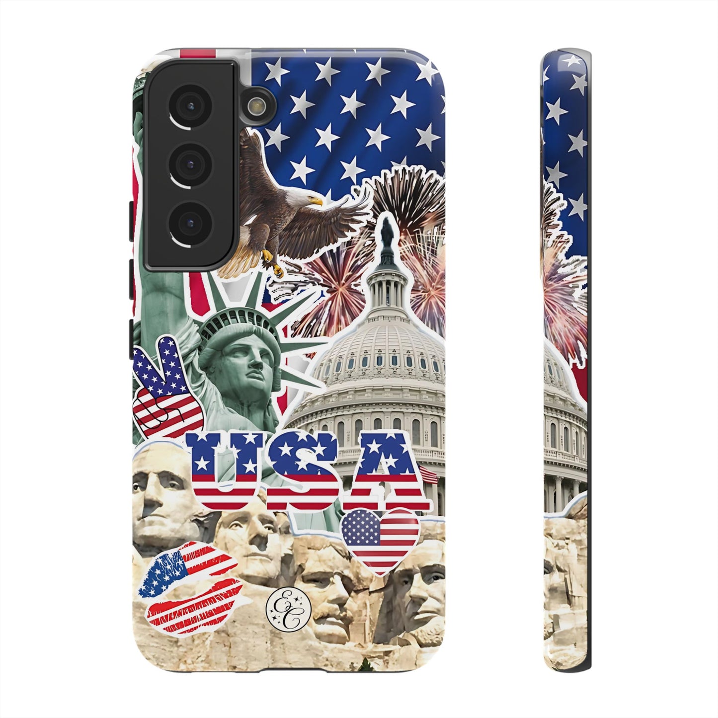 Patriotic USA Collage Tough Phone Case