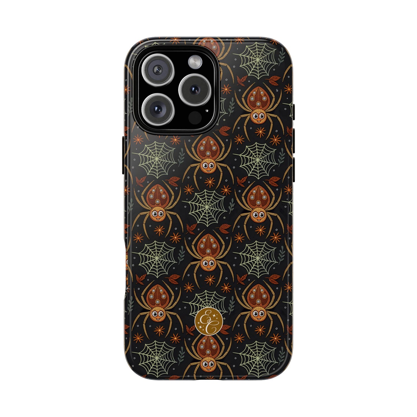 Boho Halloween Spider Pattern Tough Phone Case
