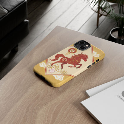 Chinese New Year Lucky Horse Tough Phone Case