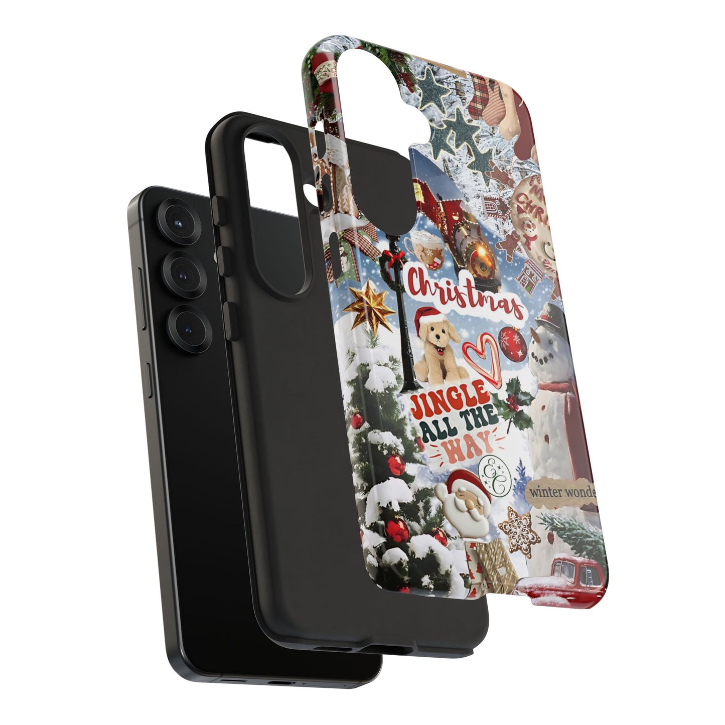 Christmas Holiday Collage Tough Phone Case